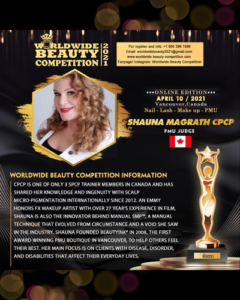 World Wide Beauty Competition 2021 - Shauna was a judge!